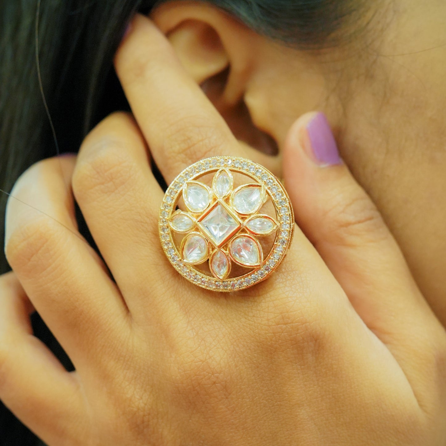 Maharani Moissanite Ring
