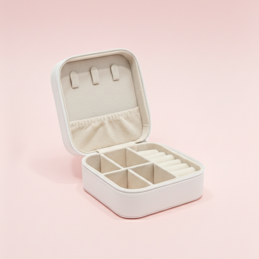 Mini Jewellery Organiser - Pearl White