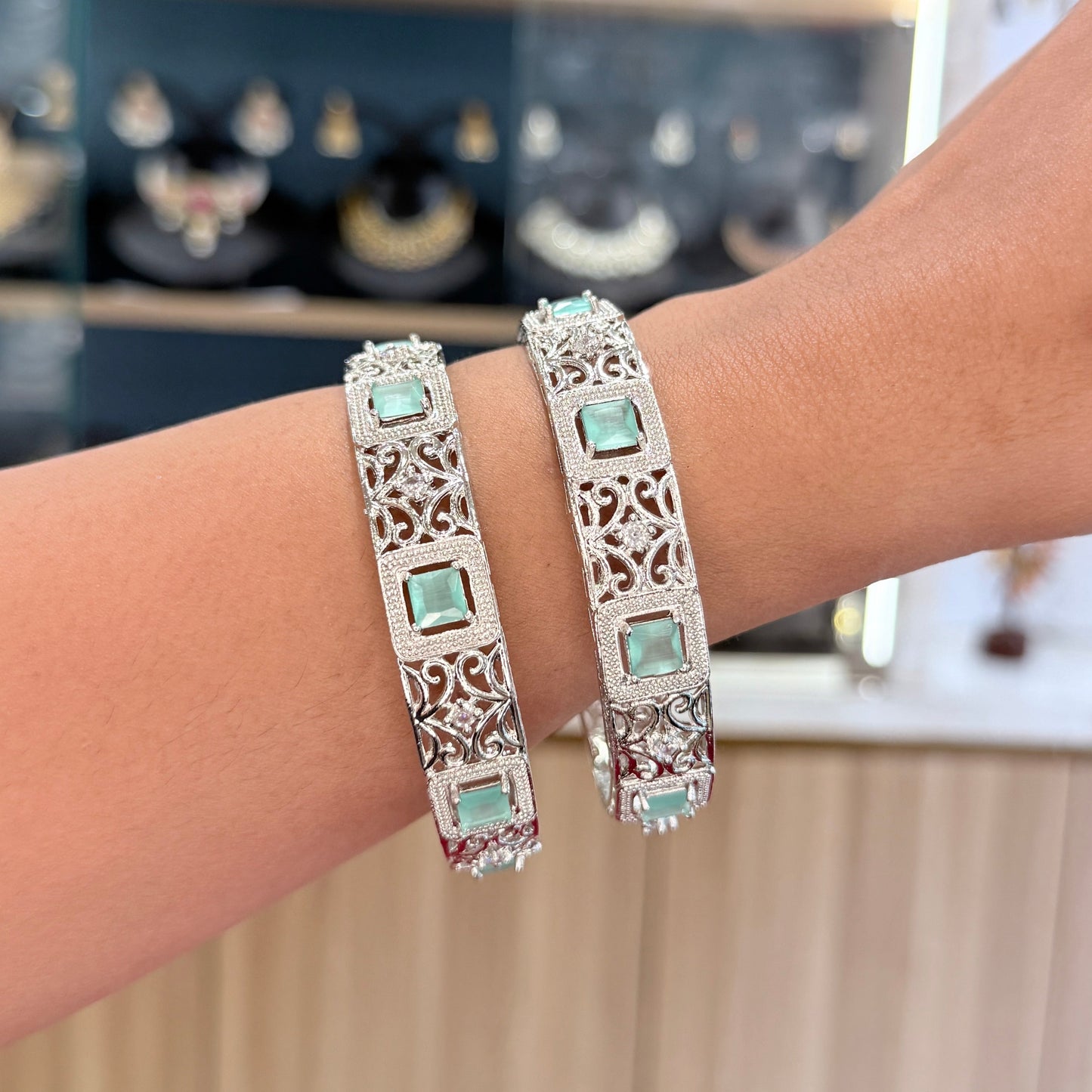 Quad Spark AD Bangle - Mint