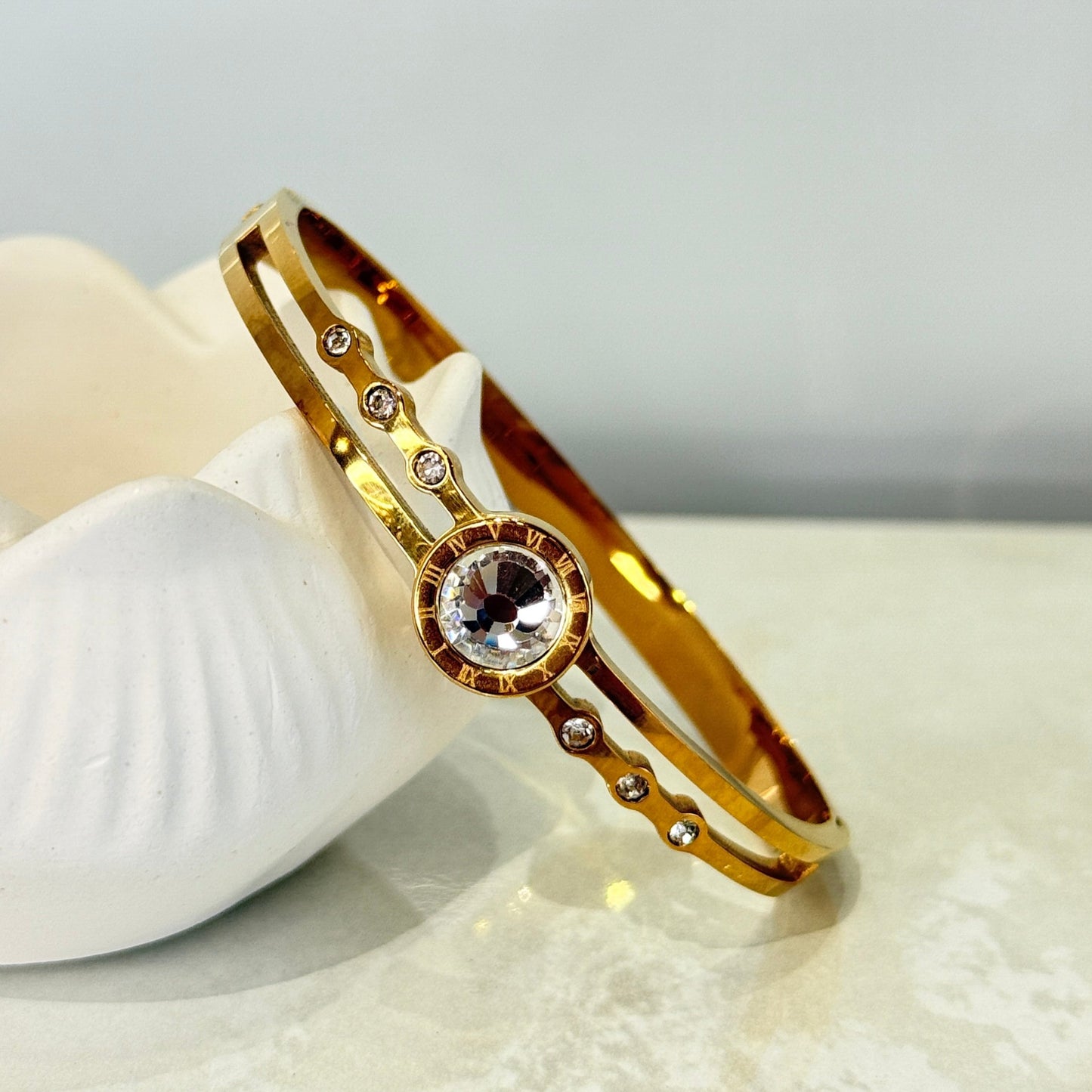 Aurika Double Line Bracelet - Anti Tarnish