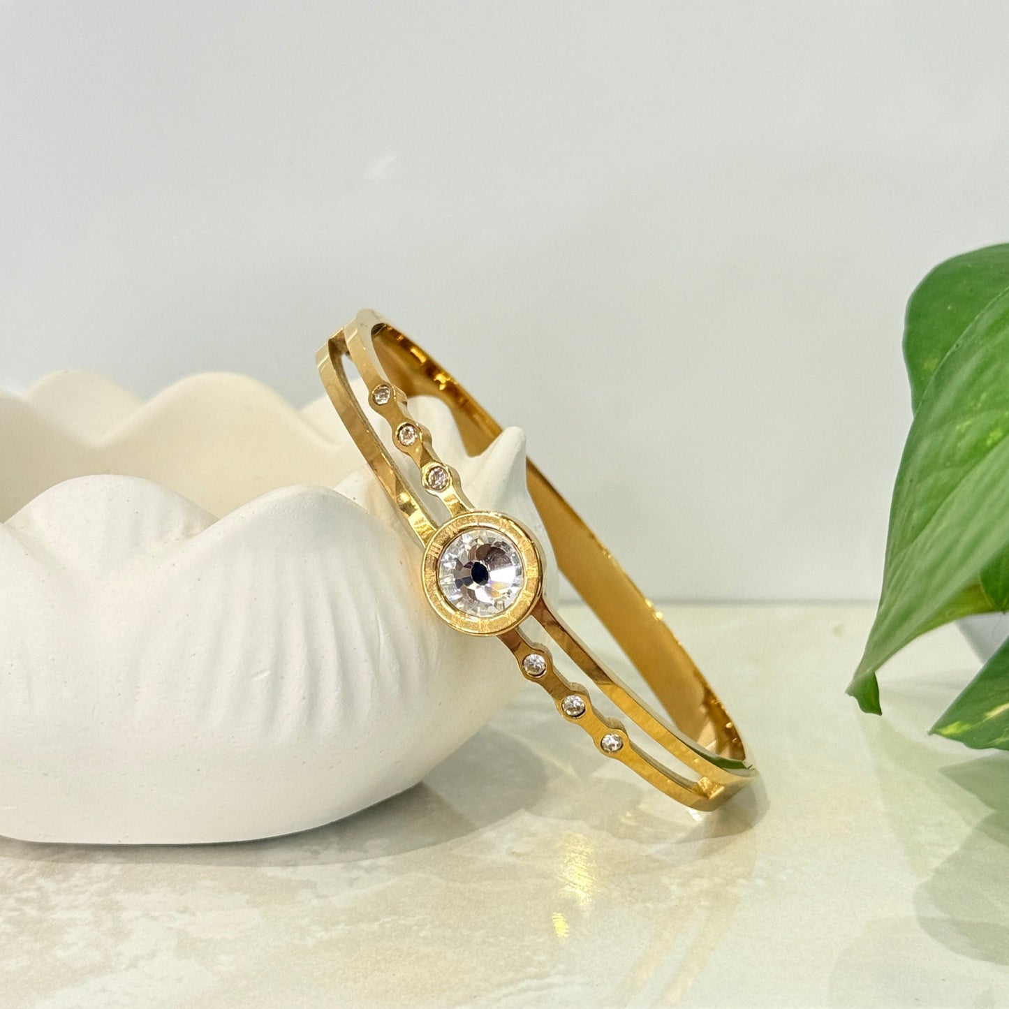 Aurika Double Line Bracelet - Anti Tarnish