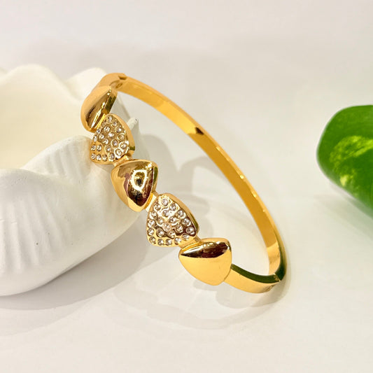 Triangle With Diamond Anti Tarnish Bracelet