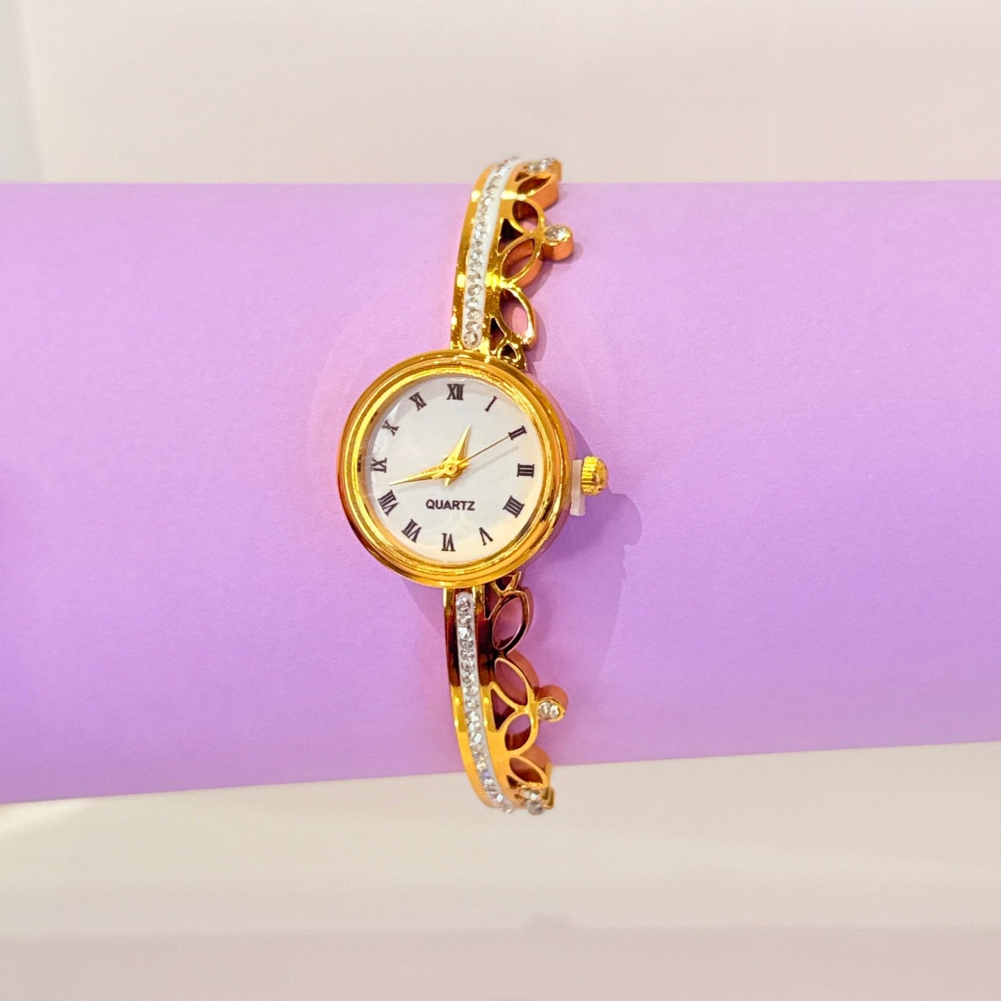 Celestia Bracelet Watch With Diamond - Anti Tarnish