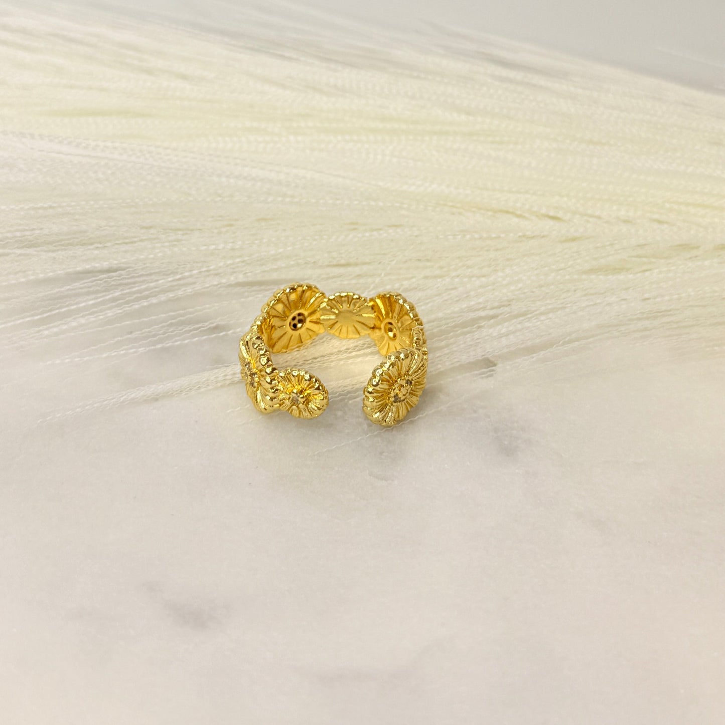 Floral loop Ring