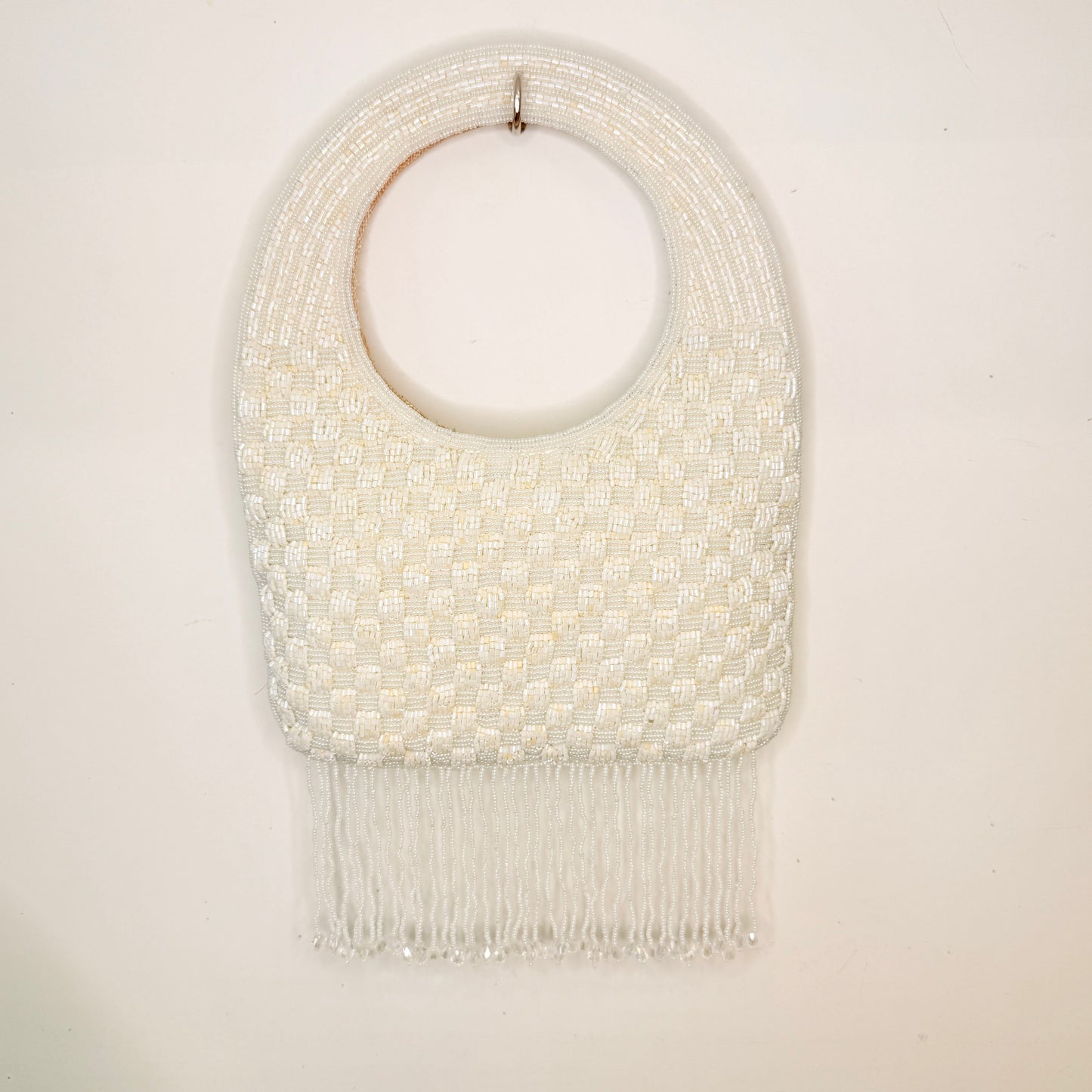 White Beaded Bag