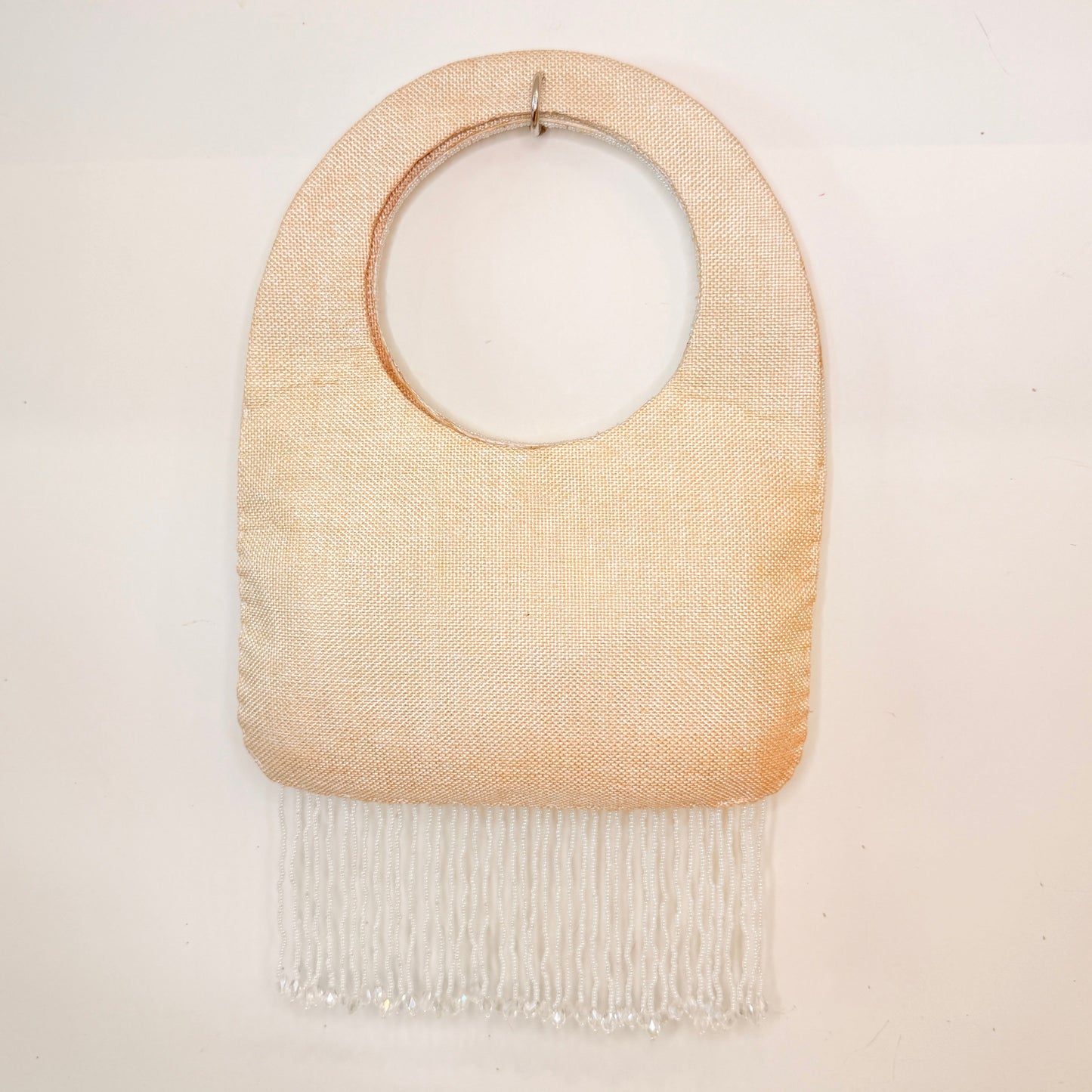 White Beaded Bag