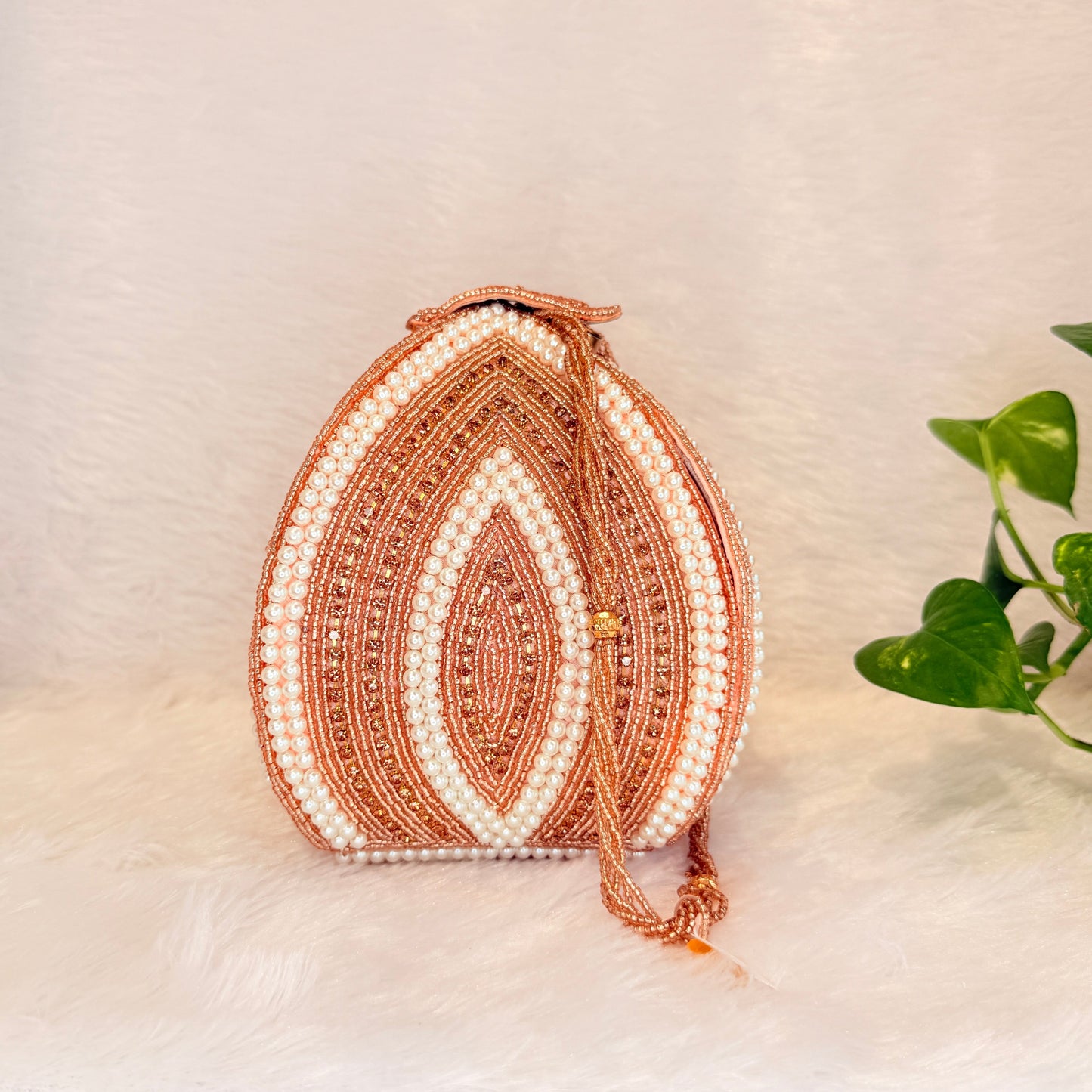 Blush Rose Gold Potli