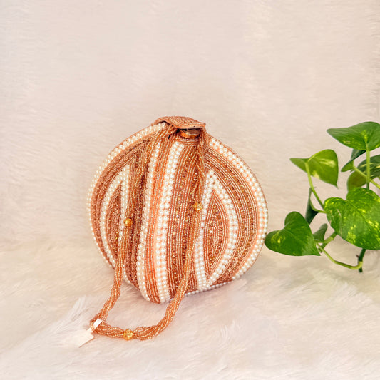 Blush Rose Gold Potli