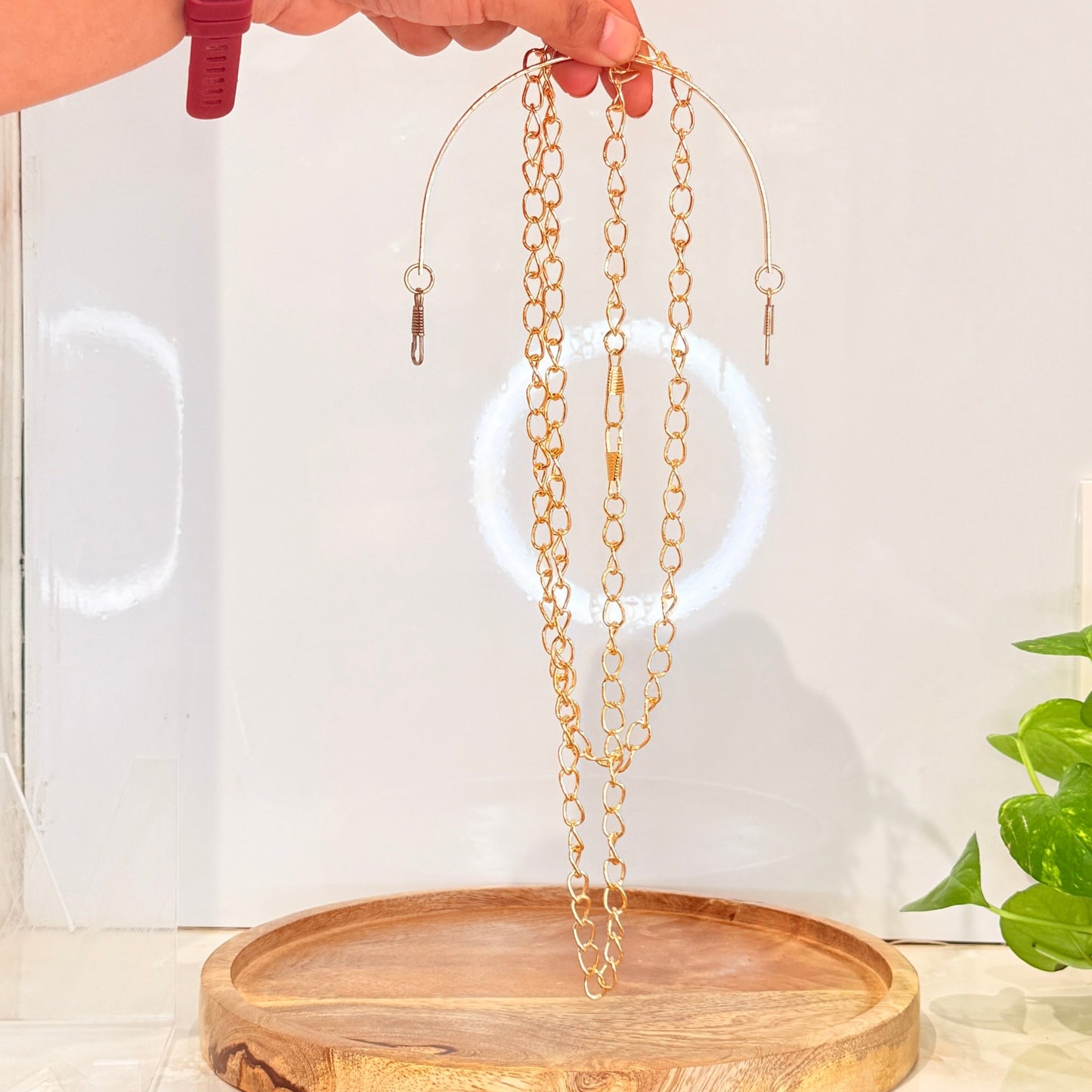 Zerina Golden Clutch