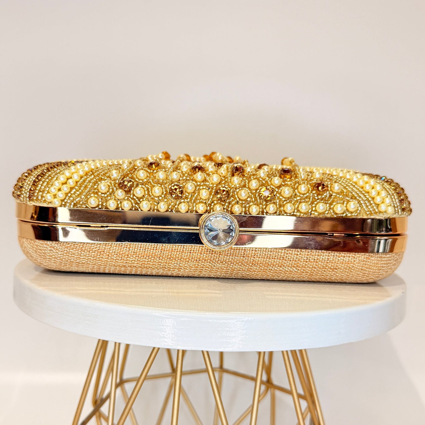 Ivara Tassel Clutch - Golden