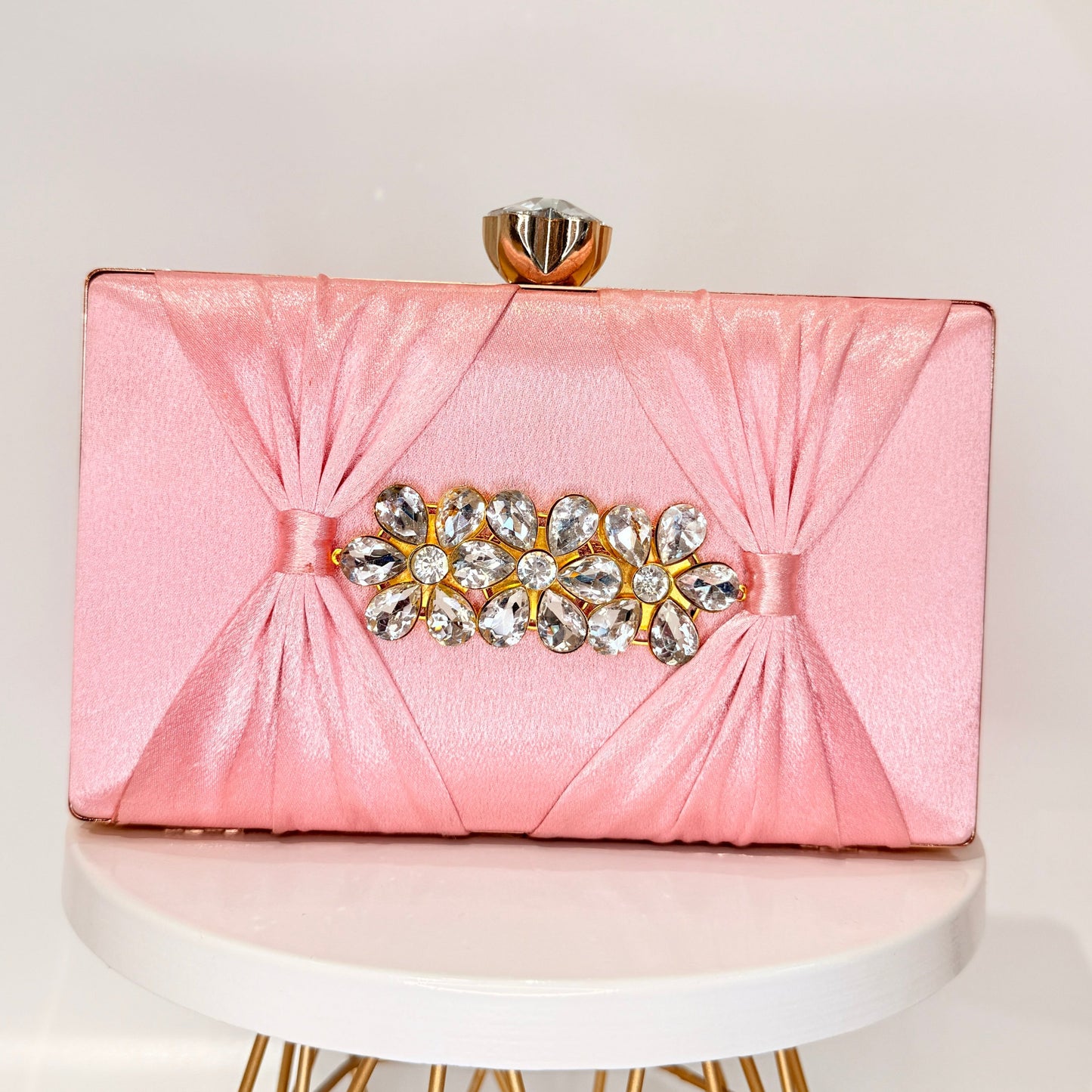 Myra Baby Pink Clutch