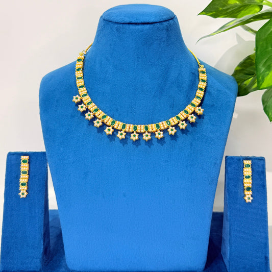 Sajiri Pearl Necklace - Green