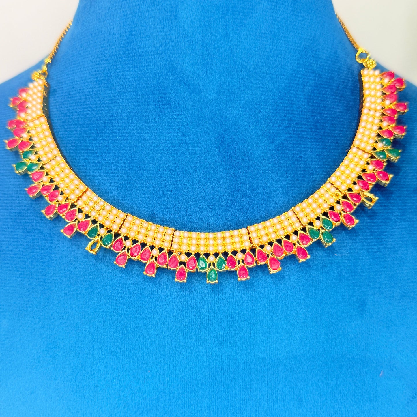 Gauri Pearl Necklace - Multicolour
