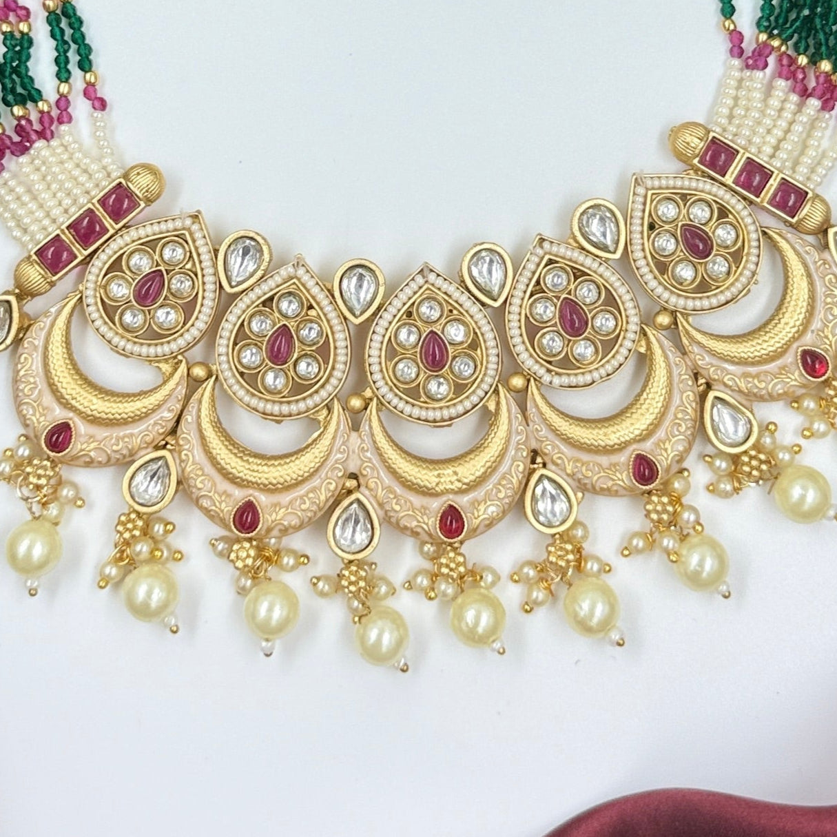 Vanshikha Rajwadi Necklace with Jhumka