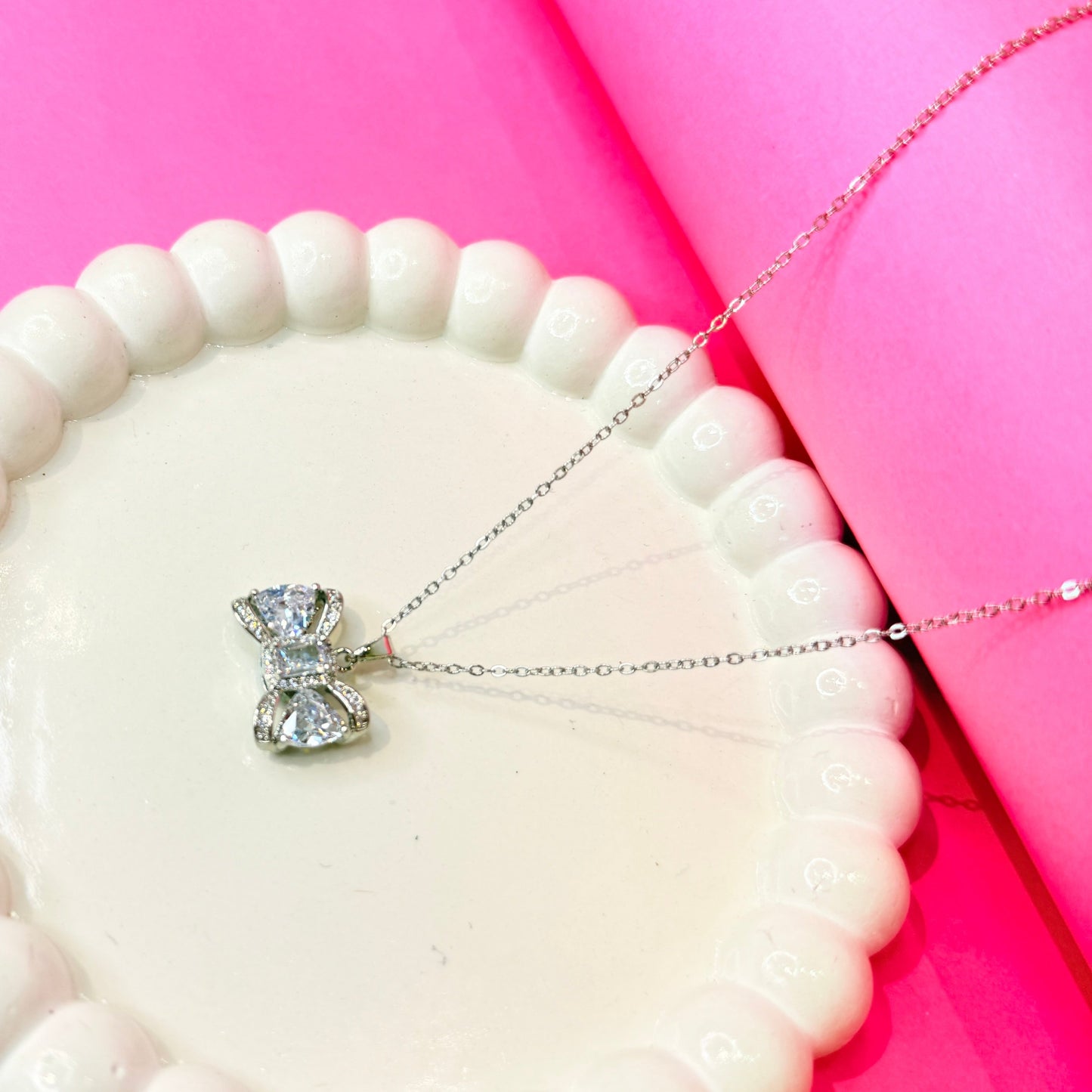 Bowtie Pendant Necklace
