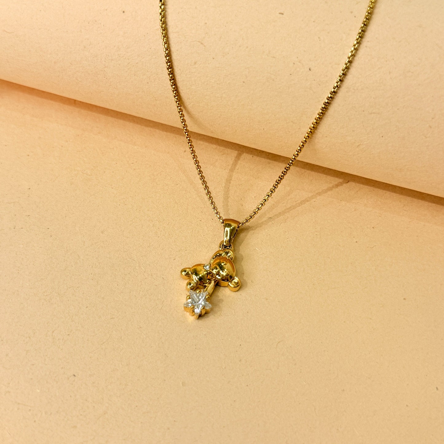Teddy Star Pendant Necklace