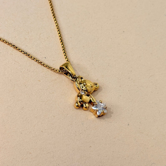 Teddy Star Pendant Necklace
