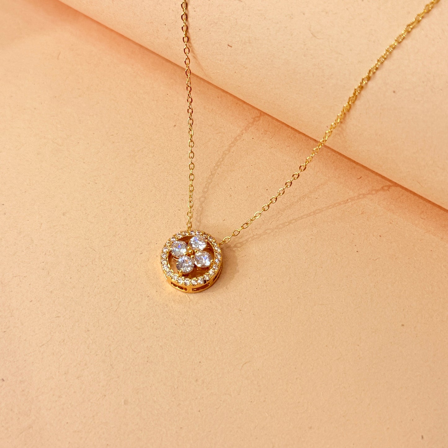 Floral Loop Pendant Necklace