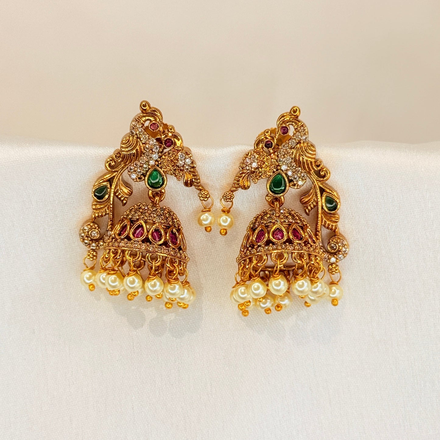 Peacock Multicolor Jhumka