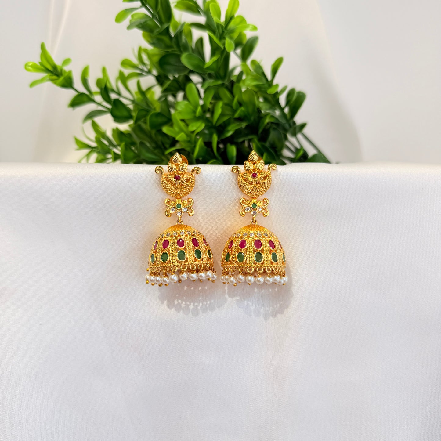 Tarini Golden Jhumka