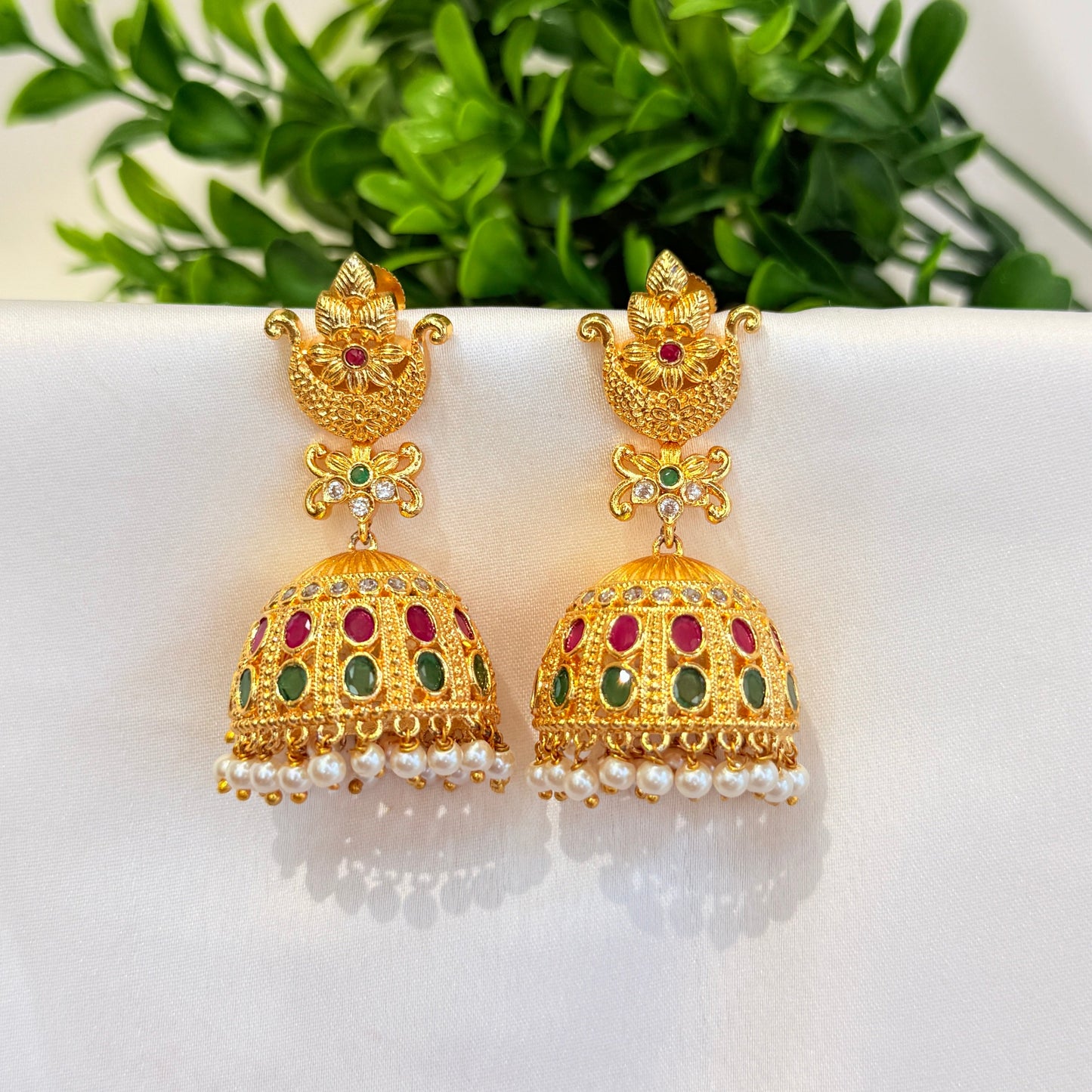 Tarini Golden Jhumka