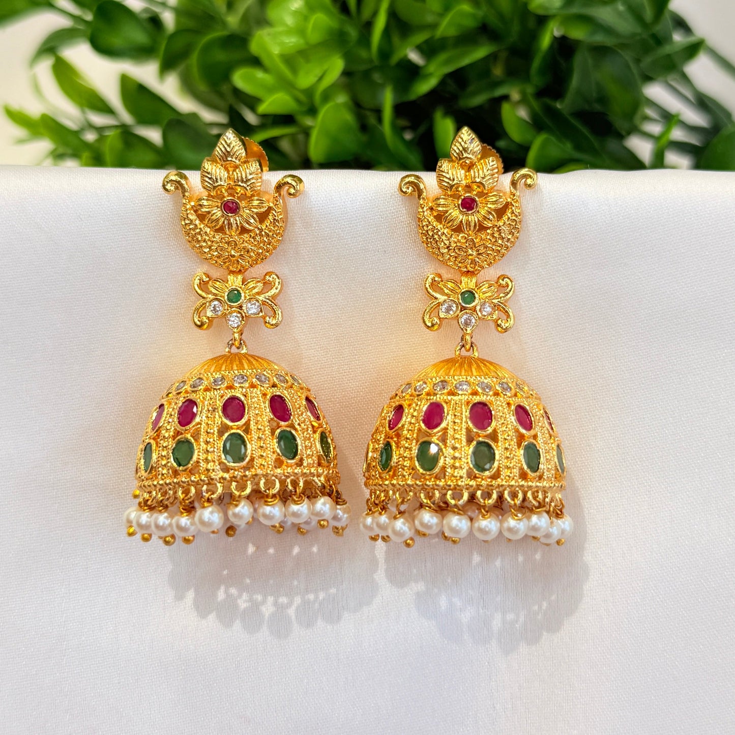 Tarini Golden Jhumka