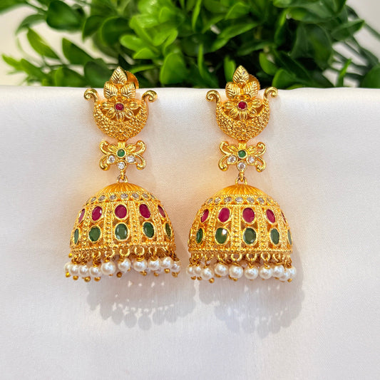Tarini Golden Jhumka