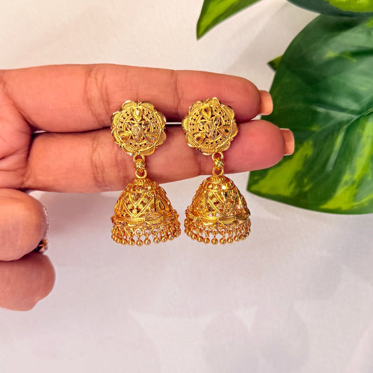Meera Golden Jhumka
