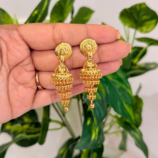 Riya Golden Jhumka