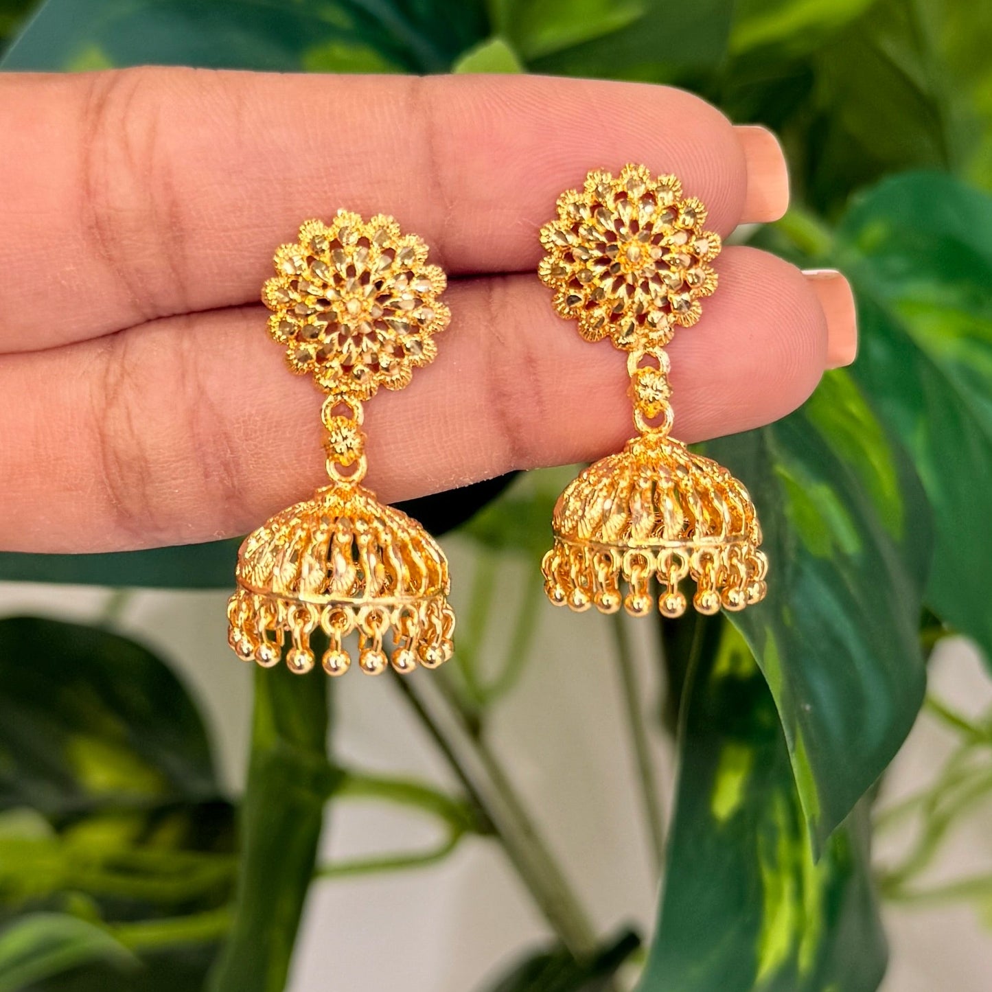 Tanvi Golden Jhumka