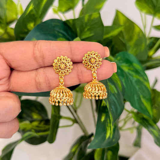Tanvi Golden Jhumka