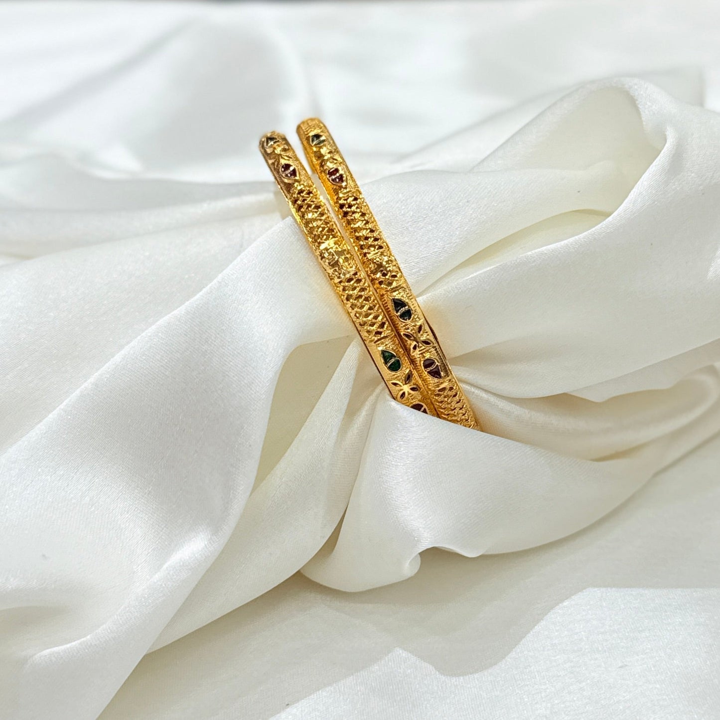 Drashti Meenakari Golden Bangle