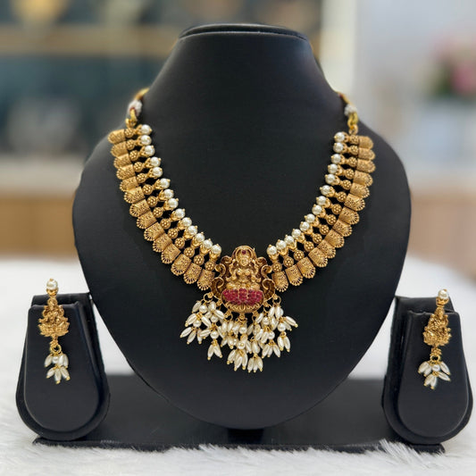 Lakshmi Pearl Necklace