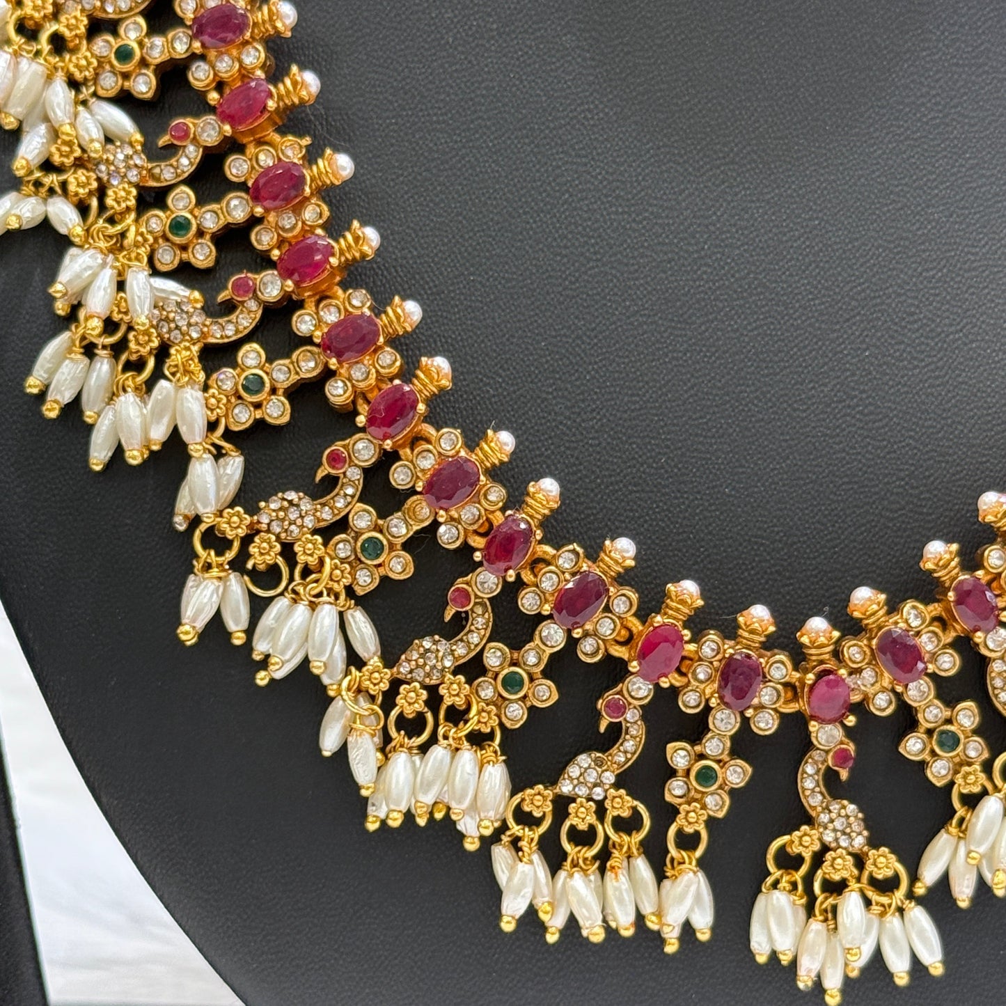 Peacock Pearl Necklace
