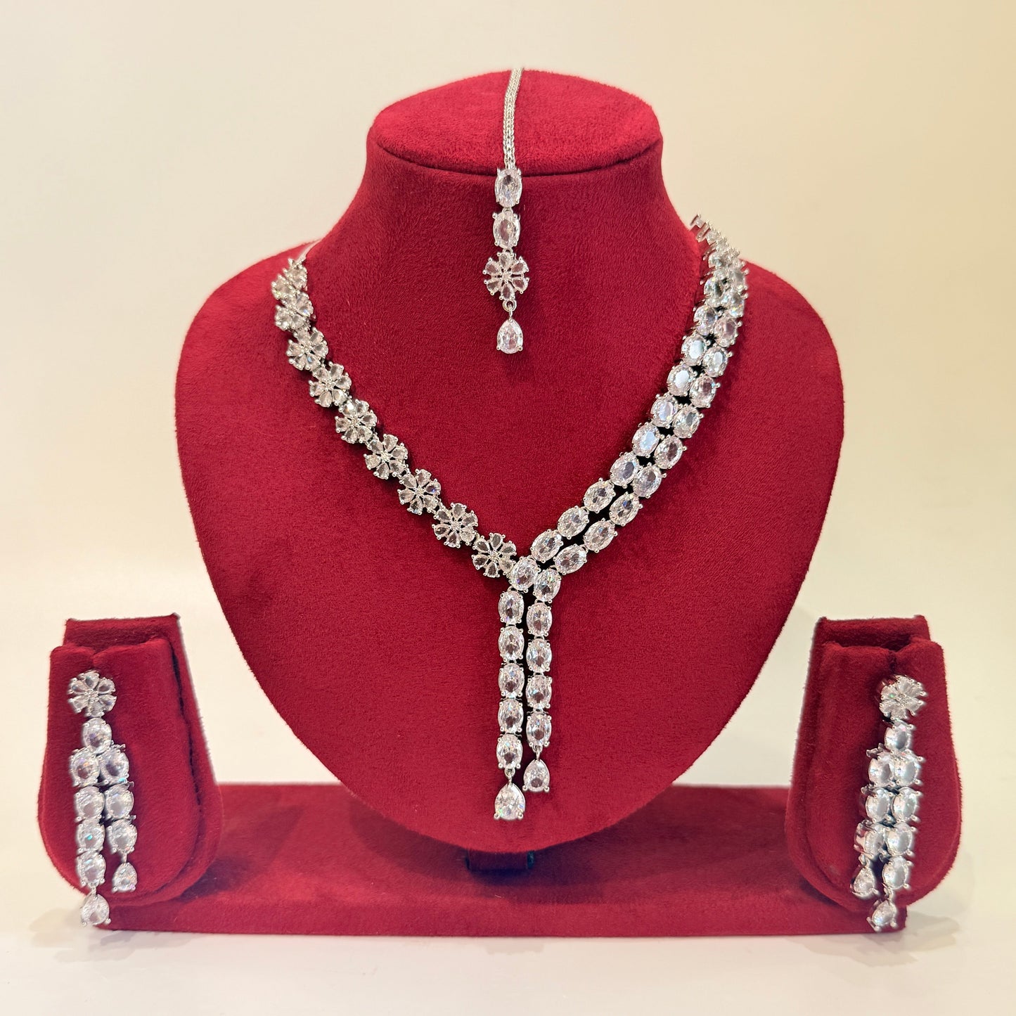 AD Glitter Charm Necklace