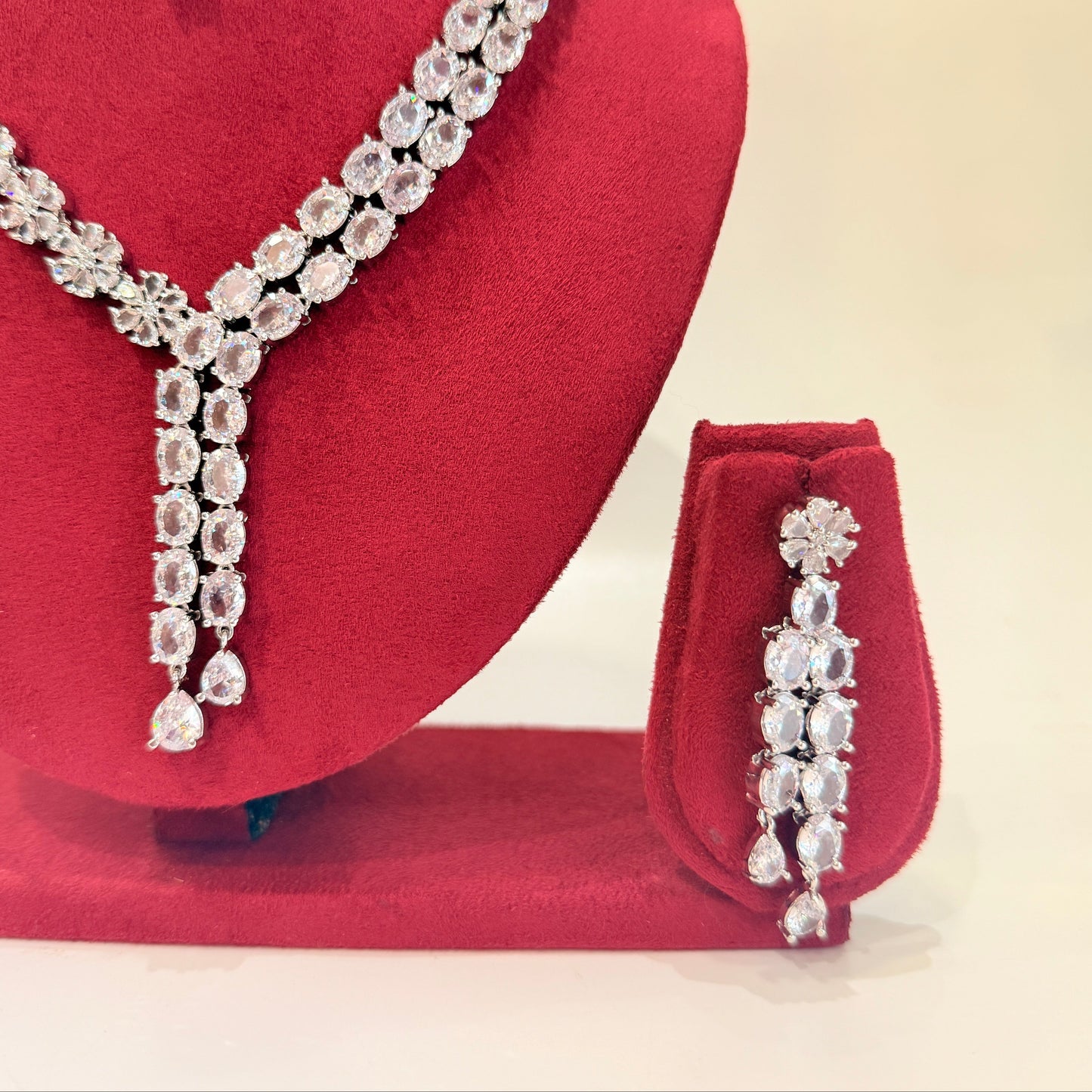 AD Glitter Charm Necklace