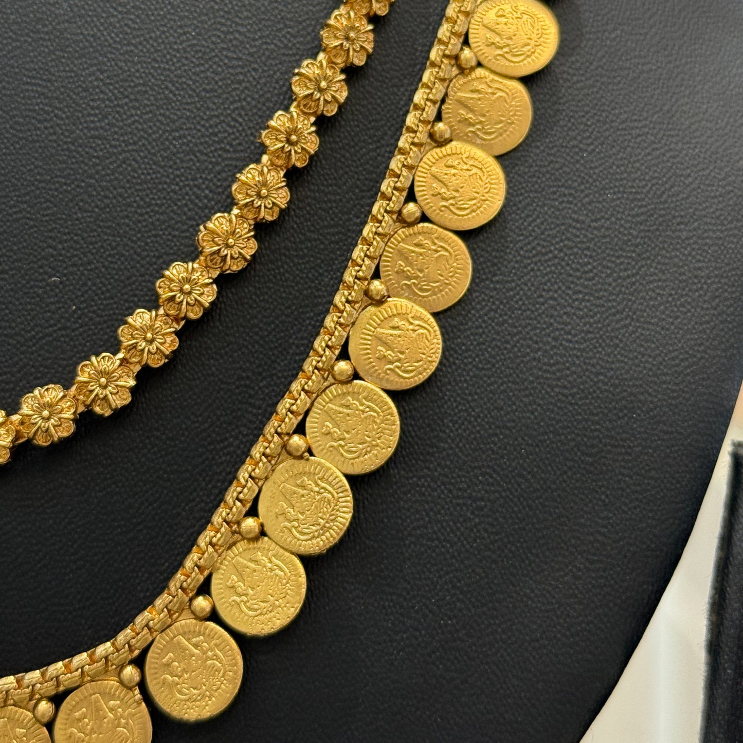 Double Layer Lakshmi Coin Necklace