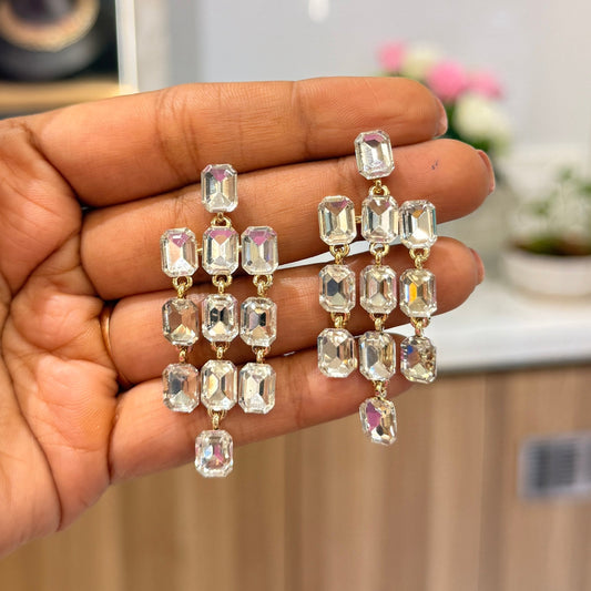 AD Diamond Rainfall Earring