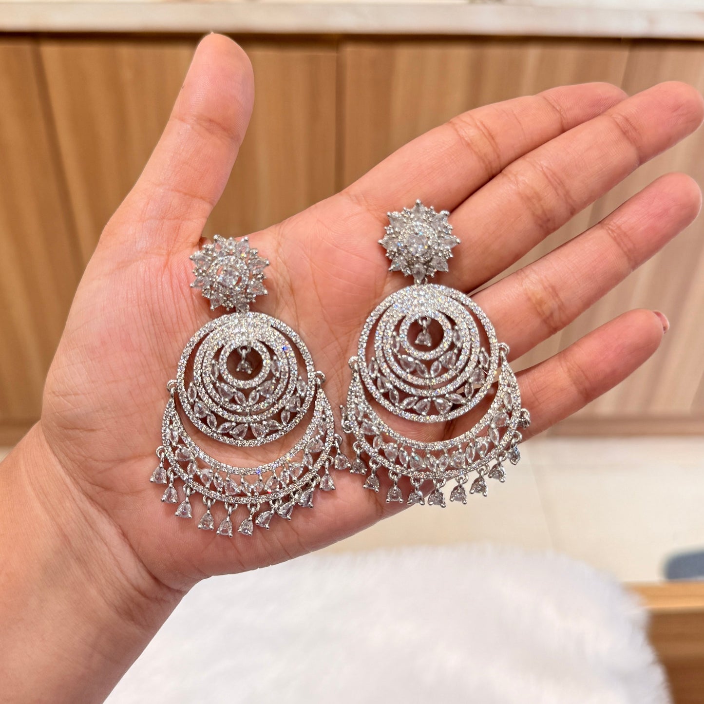 AD Shine Drop Chandbali