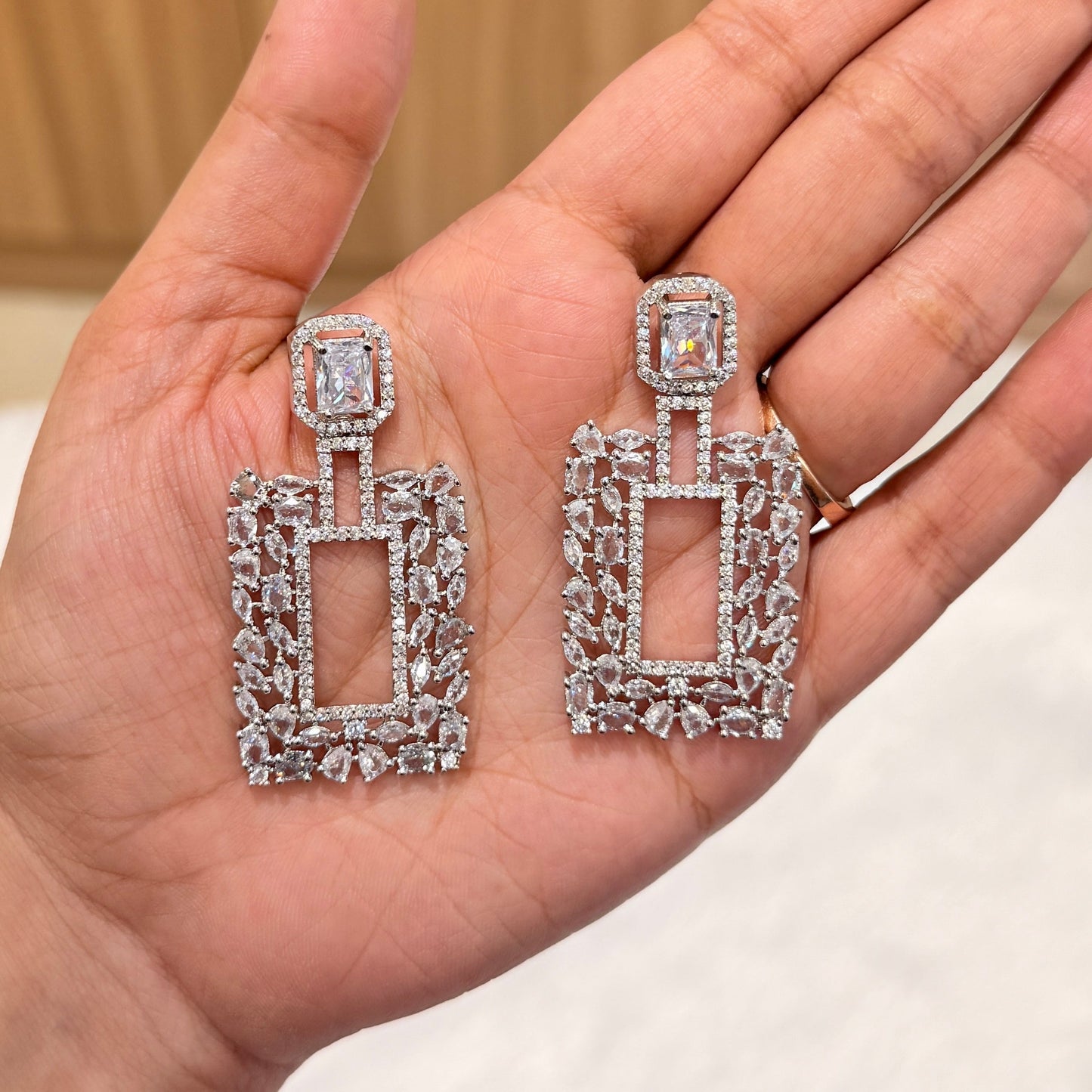 AD Royal Square Earring
