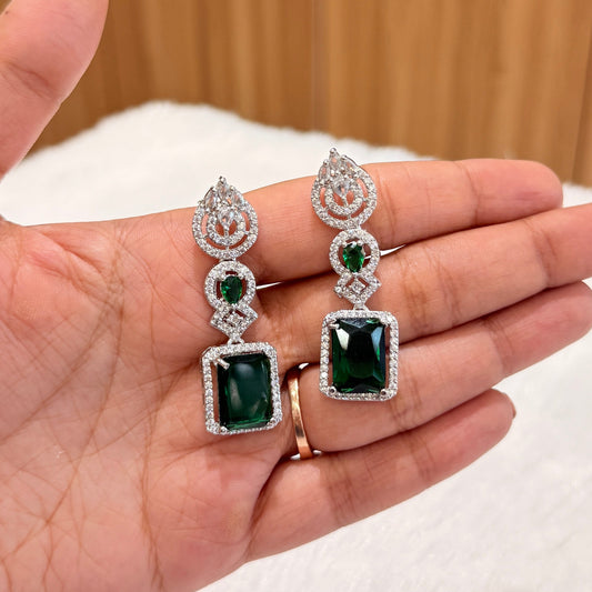 AD Emerald Trail Earring - Green