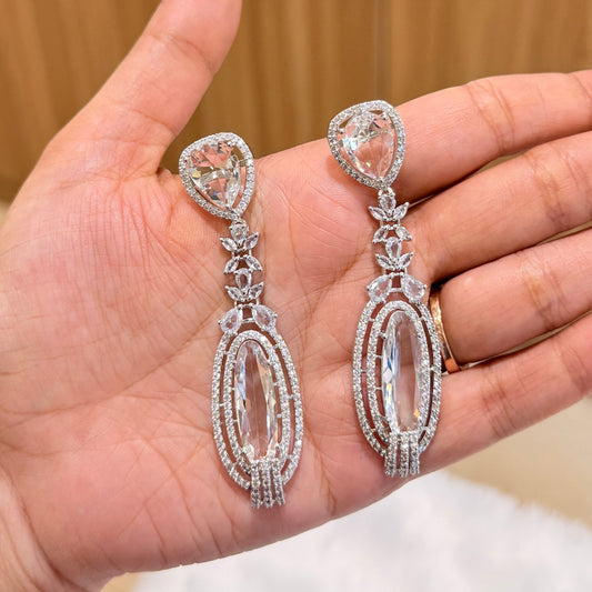 AD Crystal Fall Earring