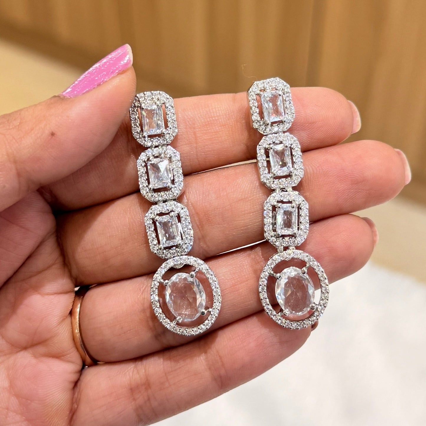 AD Sparkle Slide Earring