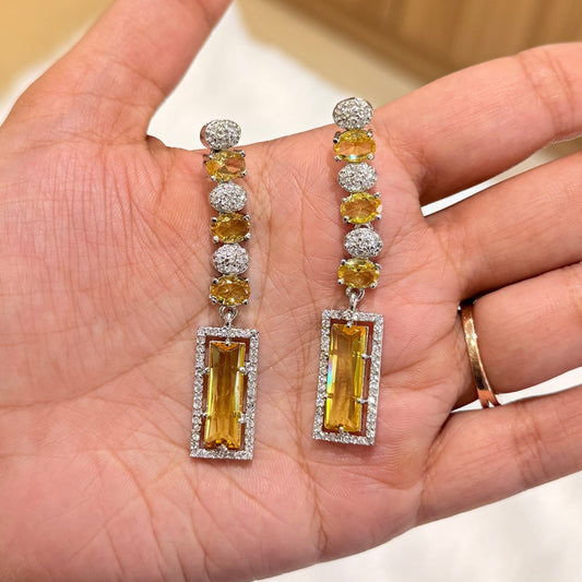 AD Golden Trail  Earring - Yellow