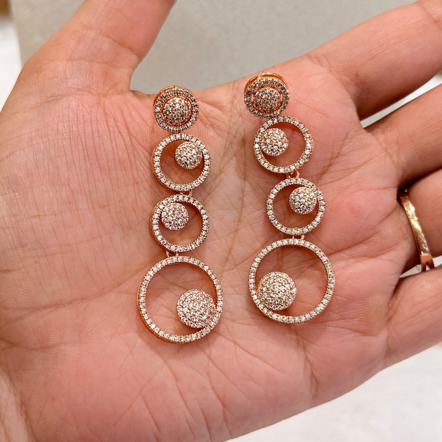 AD Twin Circle Spark - Rosegold