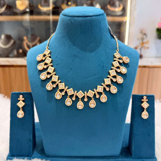 Aarohi Moissanite Polki Necklace