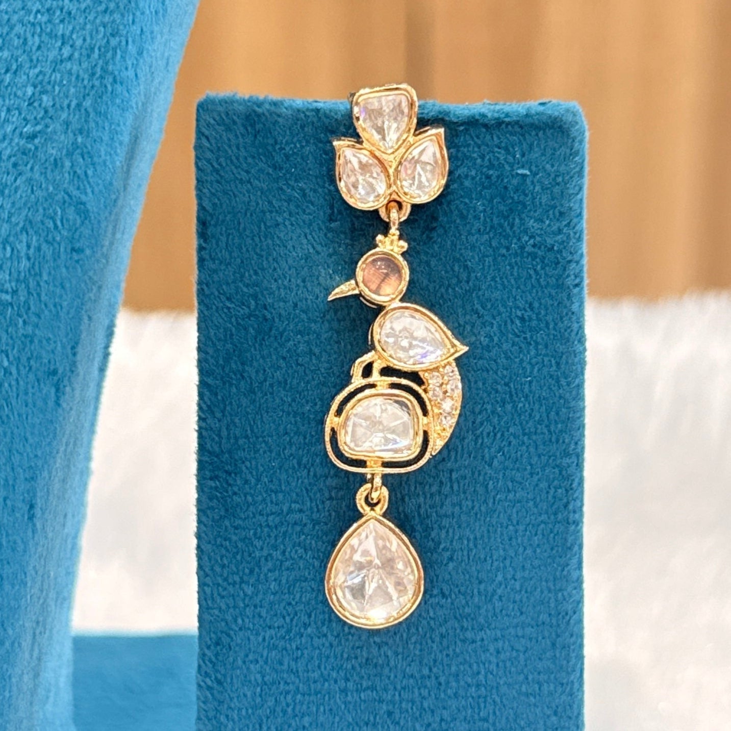 Myra Moissanite Pink Parrot Sparkle Necklace