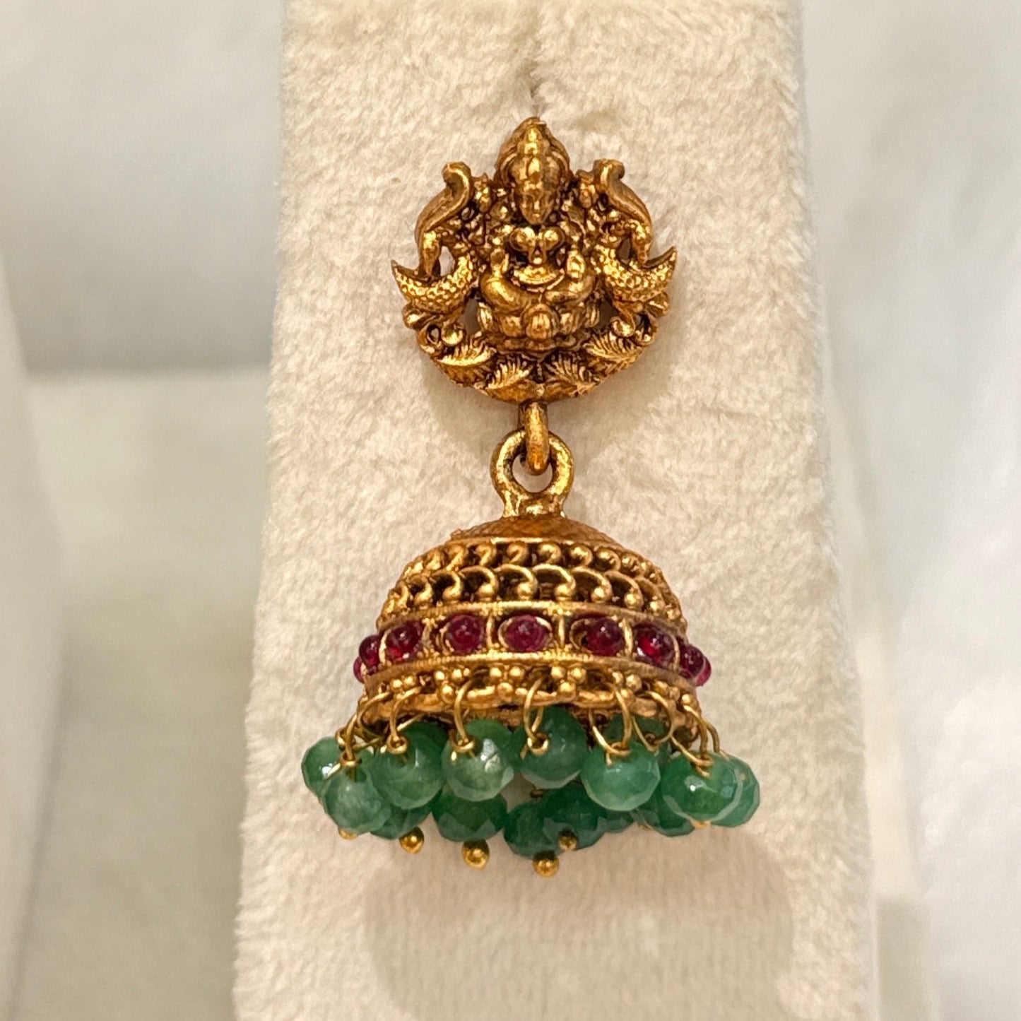 Ambika Green Onyx Lakshmi Necklace