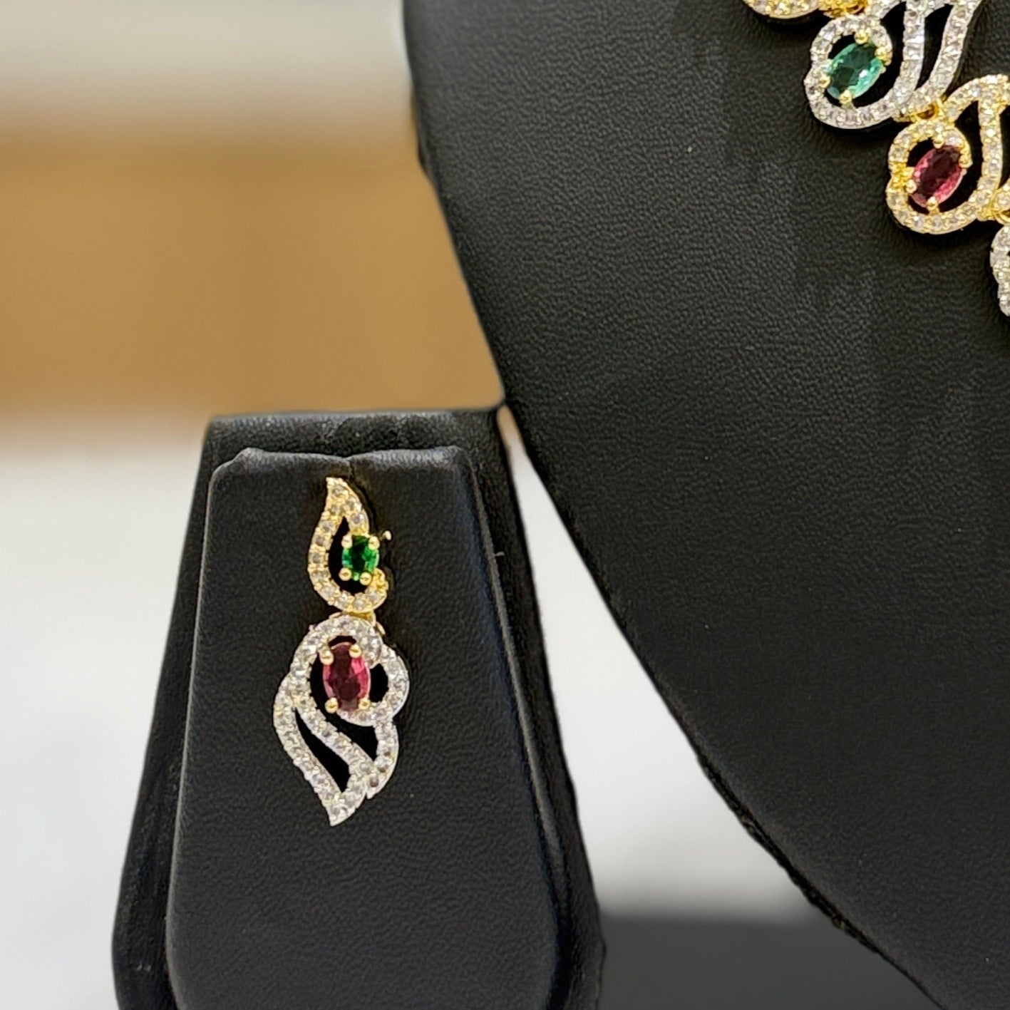 Naira AD Necklace - Multicolour