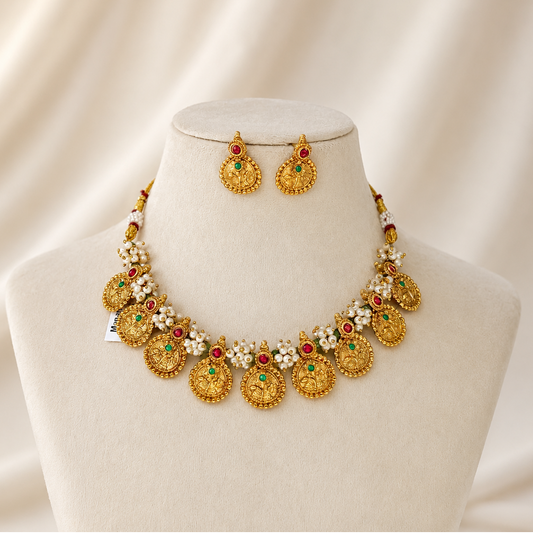 Pearl South Indian Necklace NS250